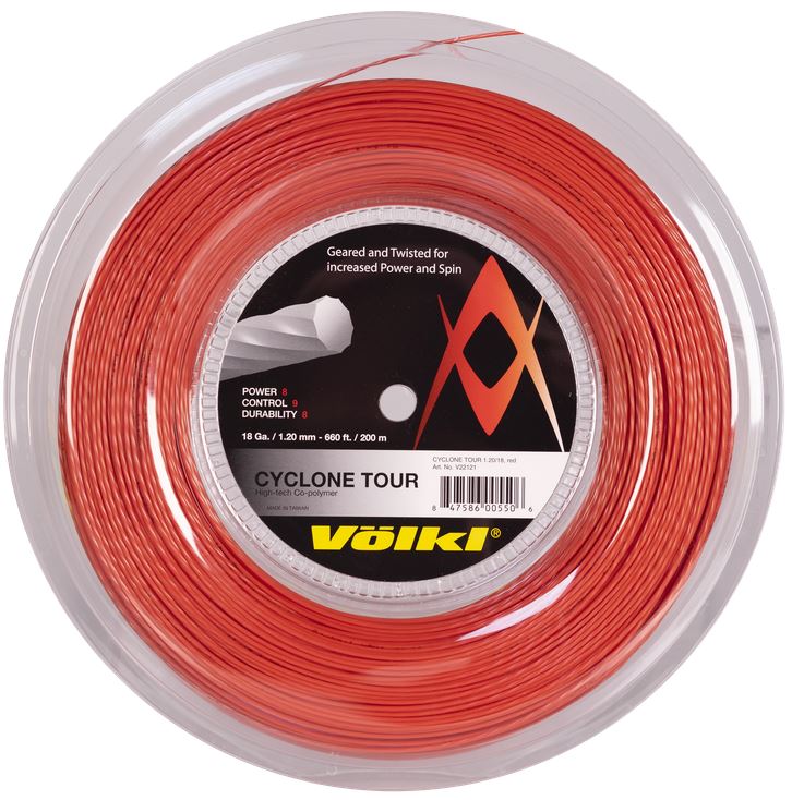 Tennissaite - Völkl - Cyclone Tour - Rot - 200 m