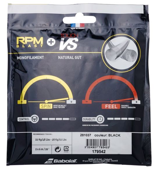 Tennissaite - Babolat - Hybrid RPM BLAST 125 + TOUCH VS 130
