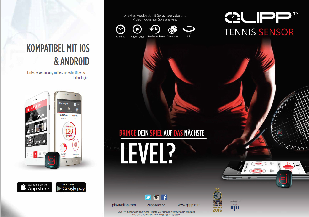 QLIPP PLUS - TENNIS SENSOR