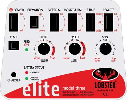 Ballwurfmaschine - Ballmaschine Lobster ELITE 3 - Stromversion!