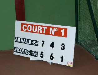 Tennis Scorer tripod