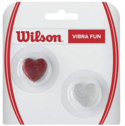 Vibrastop- Wilson - Vibra Fun /Glitter Hearts - 2er Packung