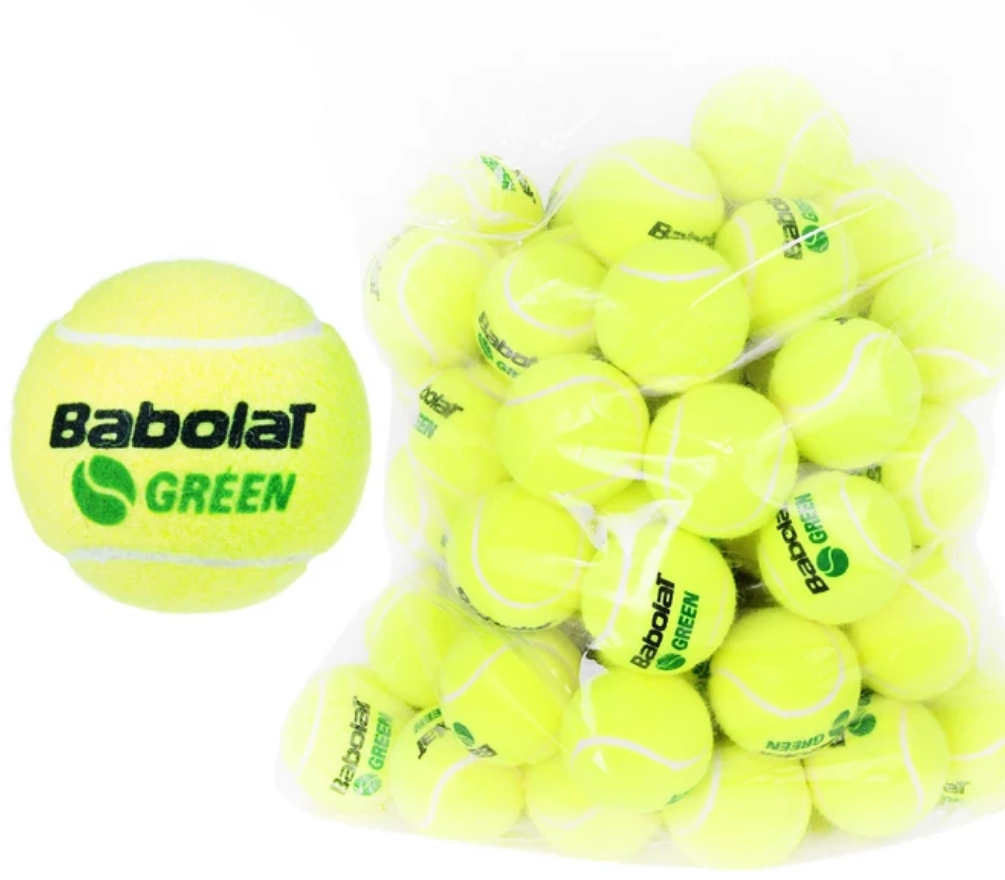 Tennisbälle - Babolat -green in bag