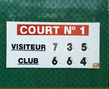 Tennis Scorer Aufkleber