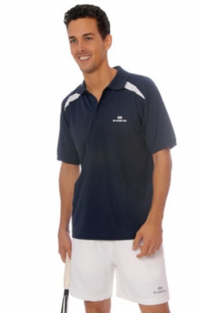 Tourline-Zip Polo Men