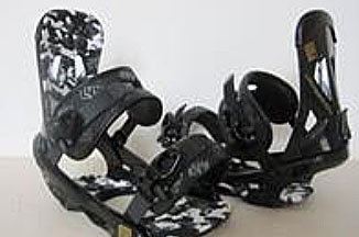 Snowboardbindung L4Y Sixzero Black Camo S/M