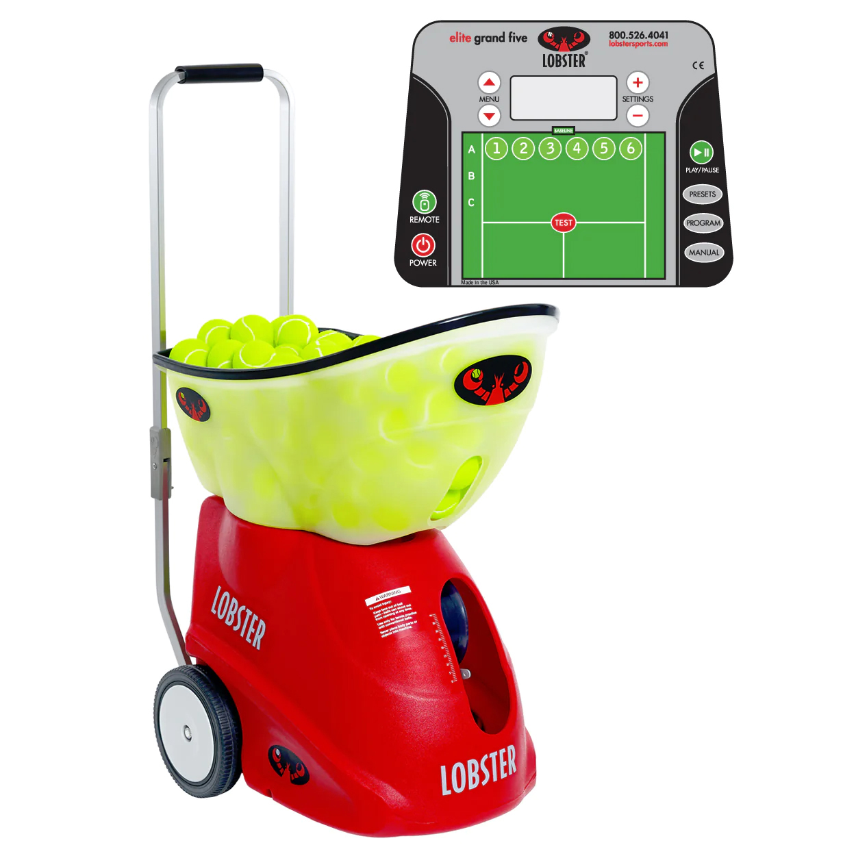 Ball Machine Lobster "Grand V" with Battery and Charger