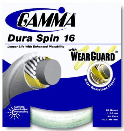 Tennissaite - Gamma Dura Spin w/Wear Guard - 12,20m