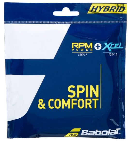 Tennissaite - Babolat - Hybrid RPM POWER 125 + XCEL 130