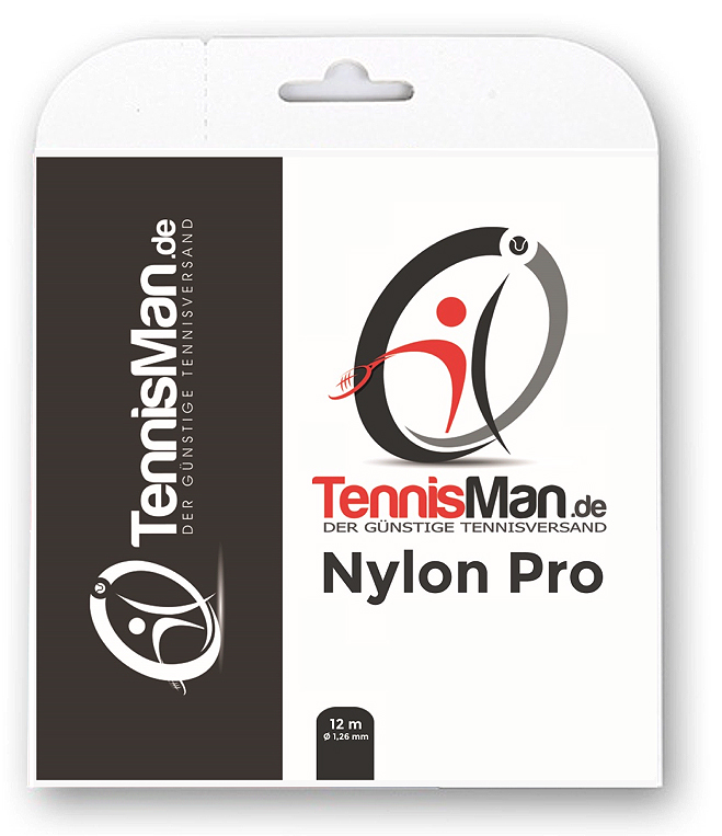 Tennissaite - Tennisman Nylon  Pro (black) - 12 m