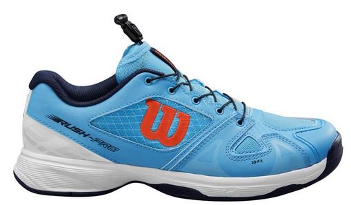 Tennisschuhe - Wilson - RUSH PRO QL - bonnie blue/white/tangerine - Junior (2020)