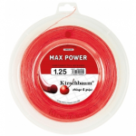 Tennissaite - Kirschbaum - MAX POWER - Rot - 200 Meter Rolle - 1,25mm 