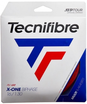 Tennissaite - Tecnifibre - X-ONE BIPHASE - 12 m - Rot 