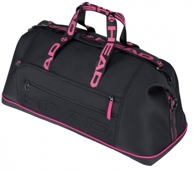 Racketbag - Head - Coco Duffle Bag - black/pink (2022) 