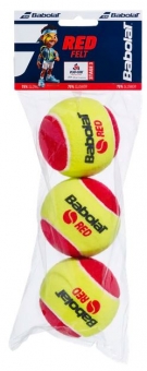 Tennisballs - Babolat - RED FELT - 3-piece-bag 