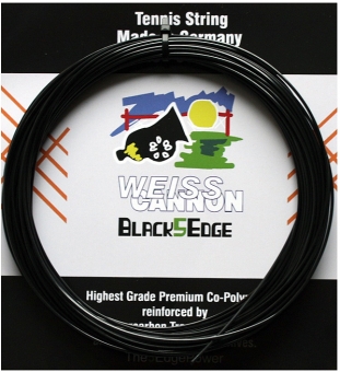 Tennissaite - CANNON Black5Edge Power - black - 12 m 