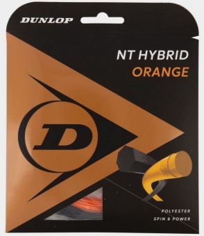 Tennisstring - Dunlop - NT HYBRID ORANGE - 12 m 