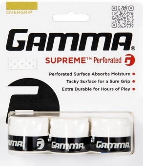 Gamma - Übergriffband - Supreme Perforated Overgrip 3er-Pack 