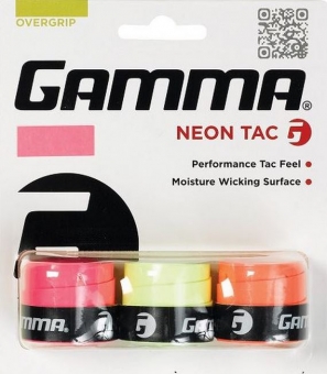 Gamma - Übergriffband - Neon Tac Overgrip 3er-Pack (gemischt) 