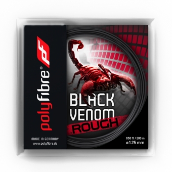 Tennissaite - Polyfibre Black Venom rough - 12 m 