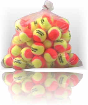 Tennisbälle - DISCHO Classic - 60 Bälle im Polybag gelb/orange 