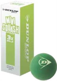 Squashball - Dunlop COMPETE MINI GREEN 3 Stk. 