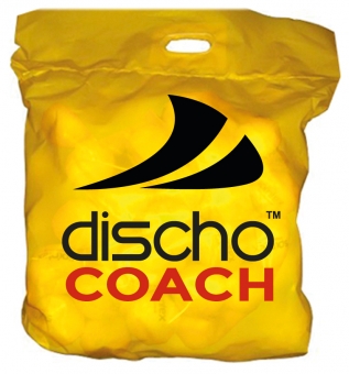 Tennisbälle - DISCHO COACH - 60 Bälle im Polybag - gelb 