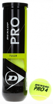 Tennisbälle - Dunlop Pro Tour - 4er Dose 