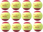 Tennisbälle - DISCHO Funny START - Methodik - Stage 3 - 12 Bälle im Polybag - gelb/rot 