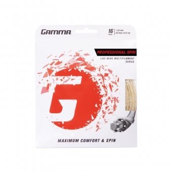 Tennissaite- Gamma Live Wire Professional Spin - 12,2 m 