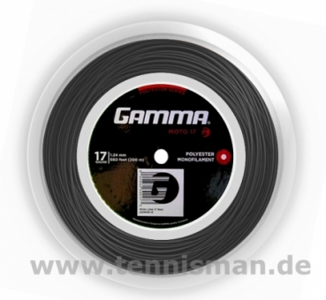Tennissaite - -Gamma Moto black- 200m 