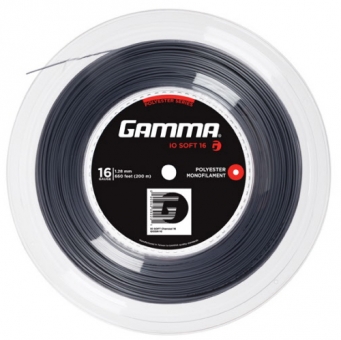 Tennissaite - -Gamma i.O Soft- dark grey- 200m 