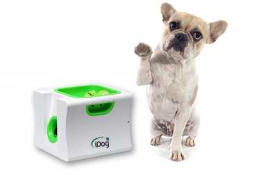 iDog mini -inkl. Fernbedienung- Ballwurfmaschine für Hunde -Apportiermaschine - Ballwurfautomat 