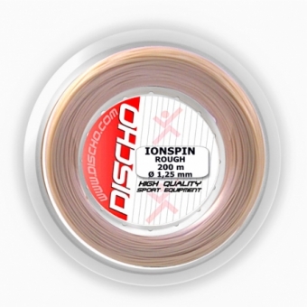 Tennissaite - DISCHO IONSPIN ROUGH - 200 m - MIT PROFIL! 