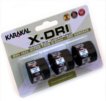 Karakal - X-Dri Overwrap Grip - 3er 