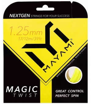 Tennisstring MAYAMI - Magic Twist - Yellow - 12 Meter Set 