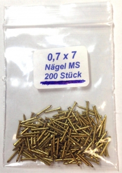 Mini Griffnägel - 0,7 x 7 mm 