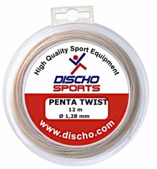 Tennisstring - Discho - PENTA Twist - 12 m - 1,28 mm 