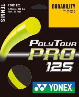 Tennissaite - Yonex Poly Tour Pro gelb - 12m  