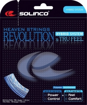 Tennisstring - SOLINCO Revolution und Tru Feel Hybrid System 