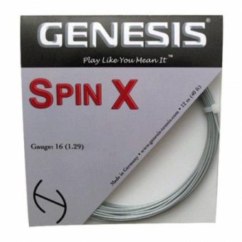 Tennissaite - GENESIS Spin X - silber - 12 m 