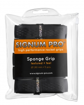 Signum Pro - Sponge Grip - black - 5er 