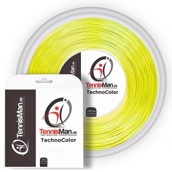 Tennissaite - TechnoColor (SuperDurance) - gelb - 12 m 