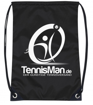 Shoe Bag - TennisMan - black/white 