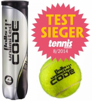 Tennisbälle - Balls Unlimited Code Black 4er Dose 