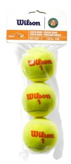 Tennisbälle - Wilson - ROLAND GARROS ORANGE TRANSITION BALLS - 3er Pack 