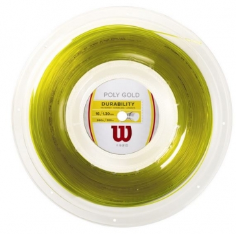 Tennissaite - Wilson - POLY GOLD - gold - 200 m 