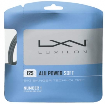 Tennisstring - Luxilon - ALU POWER Soft - silver - 12,2 m (2018) 
