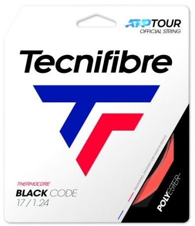 Tennissaite - Tecnifibre - BLACK CODE - 12 m - Fire 