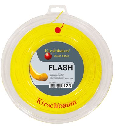 Tennissaite - Kirschbaum - FLASH SELECT LINE - 200 m - gelb 